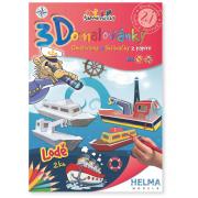 Omalovánka 3D A4  LODĚ - klikněte pro více informací